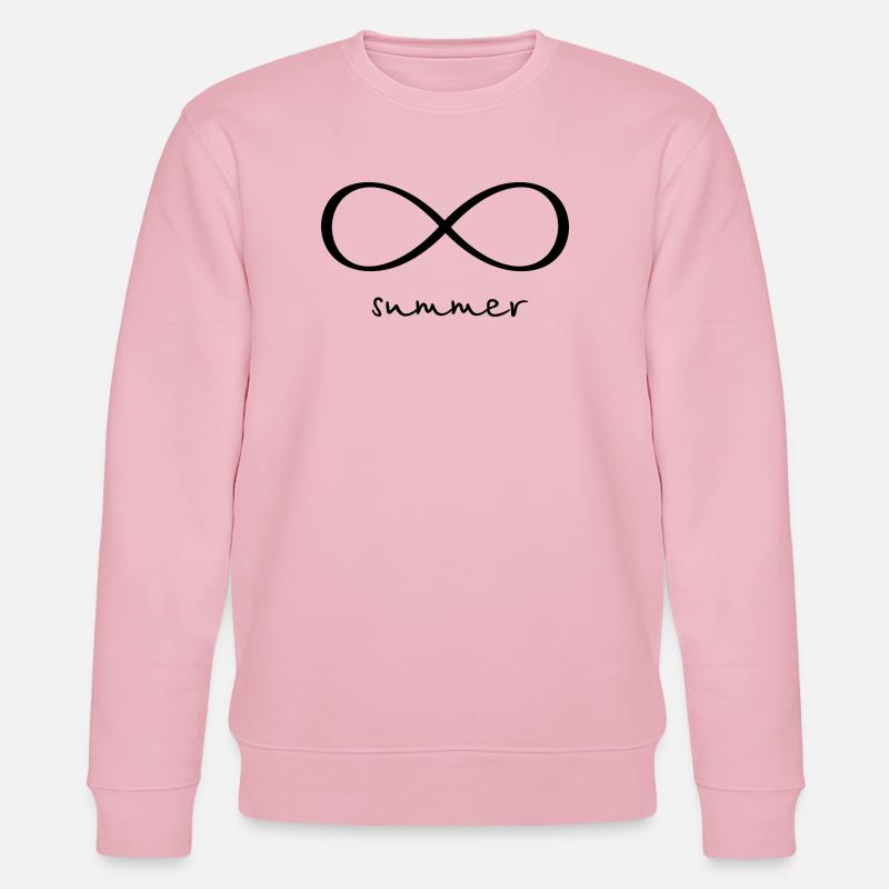 Buzzer du signe d’infini - Sweat bio CHANGER Stanley/Stella Unisexe - rose pâle