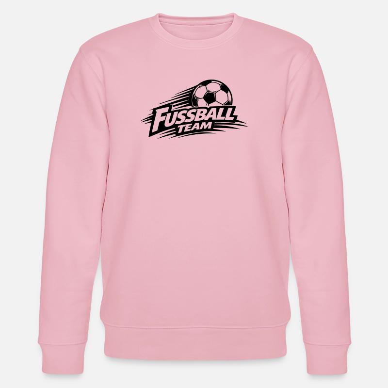Fussball Team Symbol - Stanley/Stella Unisex Bio-Sweatshirt CHANGER  - Hellrosa