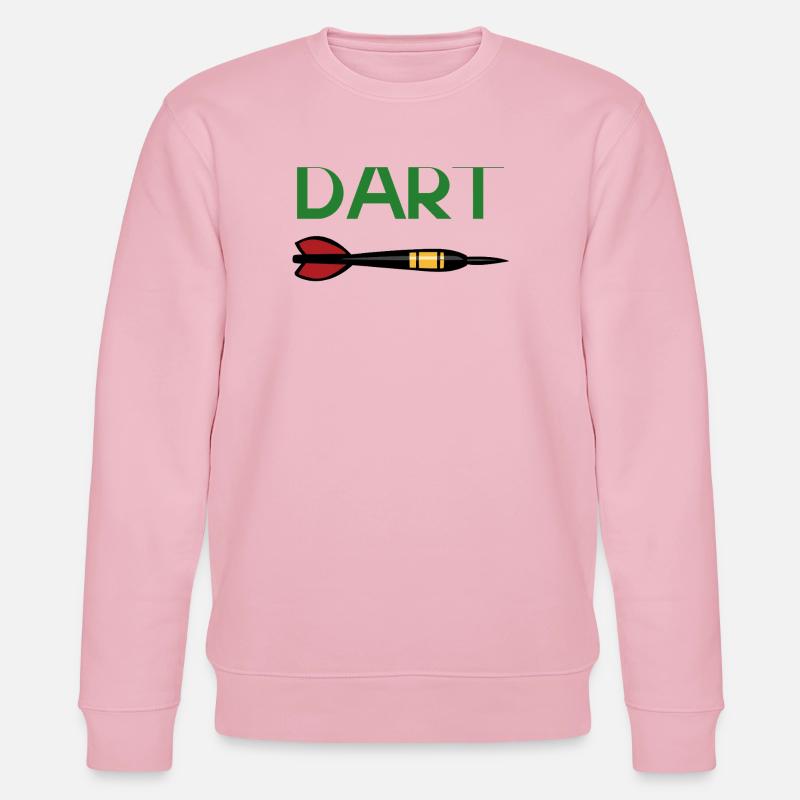 DART Zieltreffer Pfeil Design - Stanley/Stella Unisex Bio-Sweatshirt CHANGER  - Hellrosa
