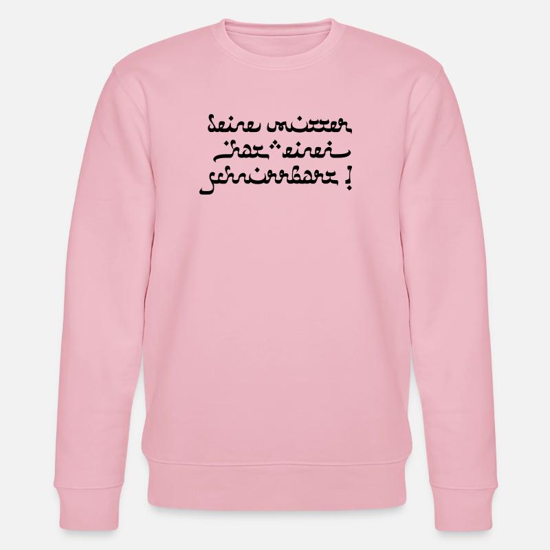 Deine mutter hat einen schnurrbart! - Stanley/Stella Unisex Bio-Sweatshirt CHANGER  - Hellrosa