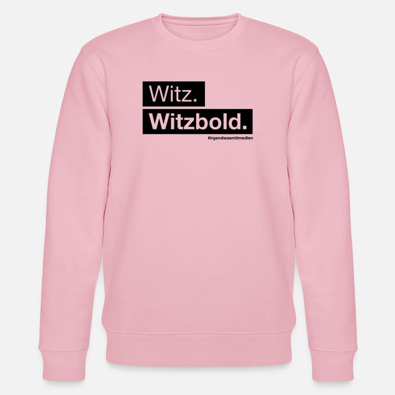 Witz. Witzbold. - Stanley/Stella Unisex Bio-Sweatshirt CHANGER  - Hellrosa