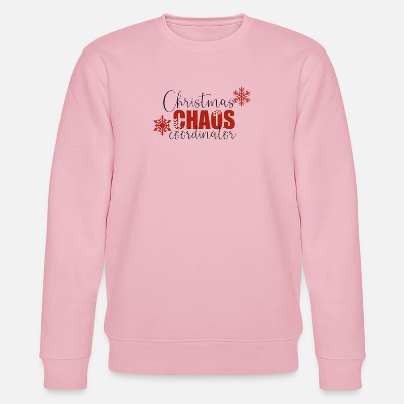 coordinateur du chaos de Noël - Sweat bio CHANGER Stanley/Stella Unisexe - rose pâle