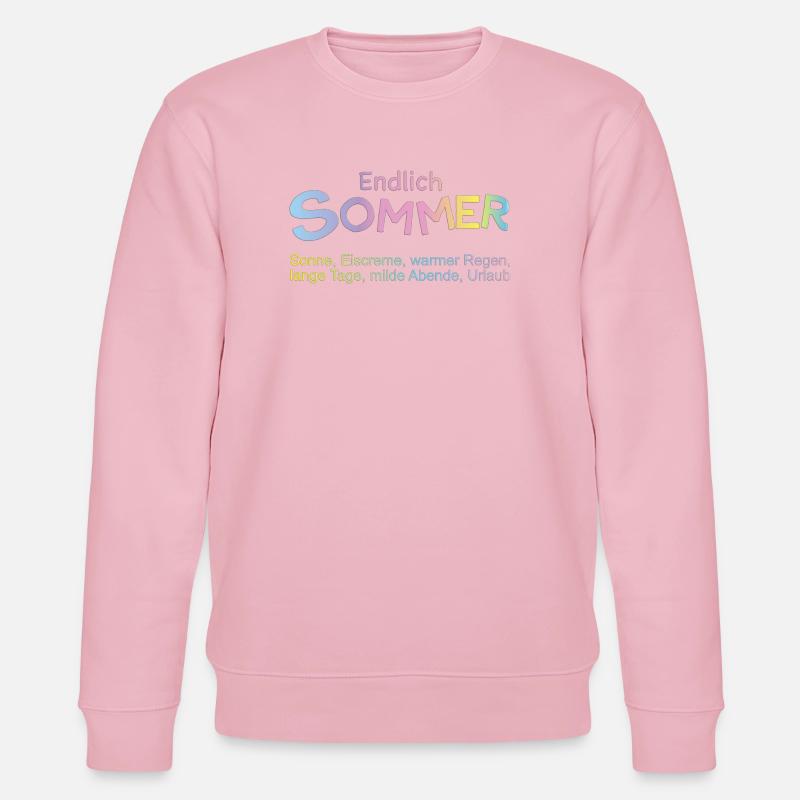 Endlich Sommer: Pastellfarben - Stanley/Stella Unisex Bio-Sweatshirt CHANGER  - Hellrosa
