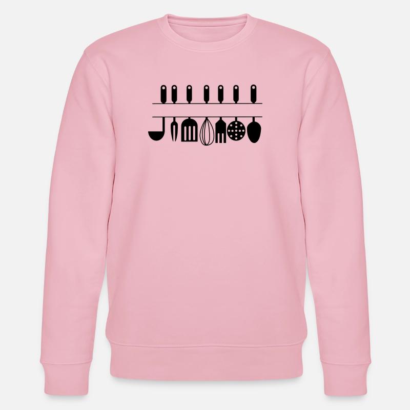Ausschnitt für eigene Text-Küchenutensilien - Stanley/Stella Unisex Bio-Sweatshirt CHANGER - Hellrosa