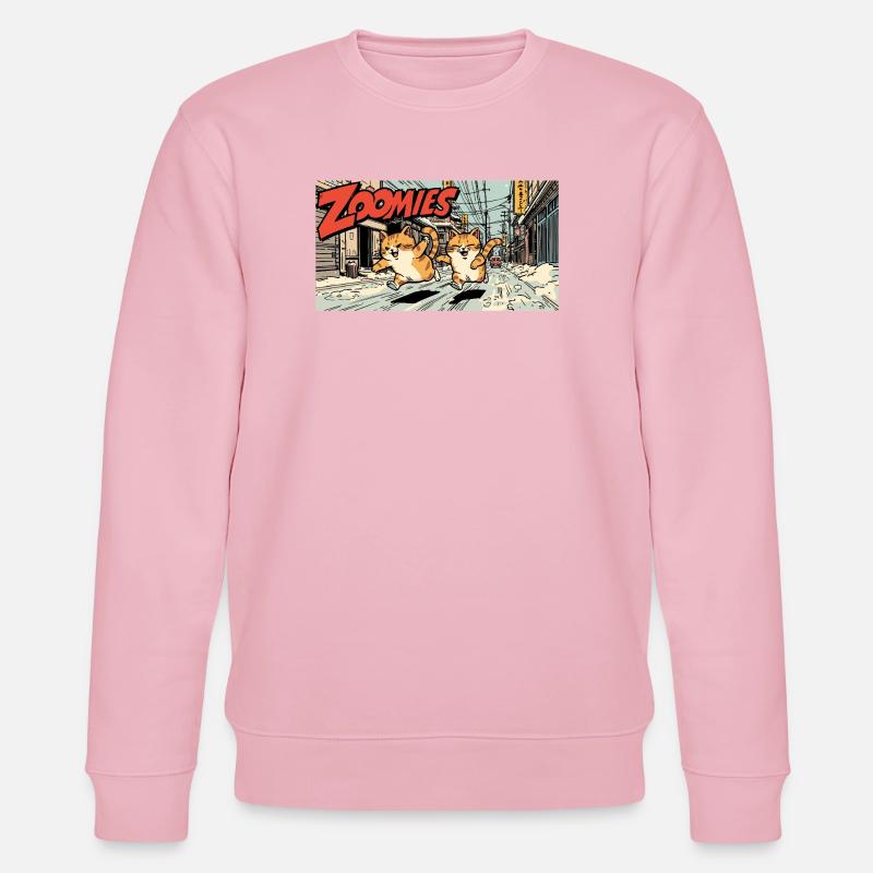 Course de chat anime - Sweat bio CHANGER Stanley/Stella Unisexe - rose pâle