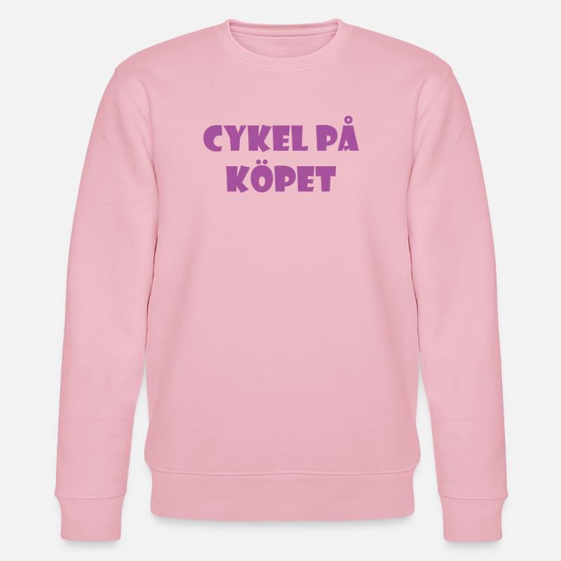 Bicycle in the Bargain – Text Design - Stanley/Stella CHANGER Unisex Organic Sweatshirt - cotton pink