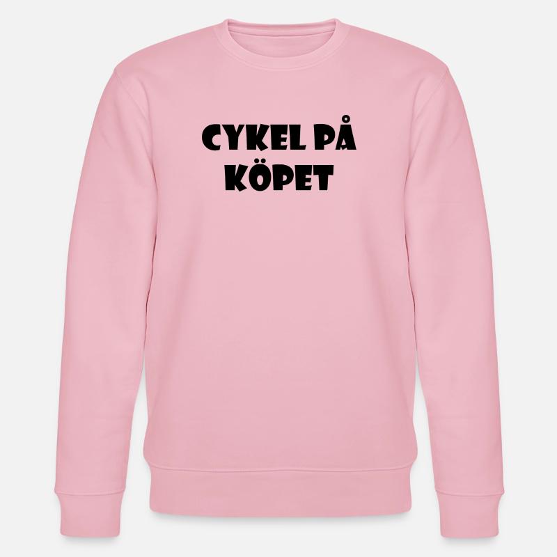 Bicycle in the Bargain – Textdesign - Stanley/Stella Unisex Bio-Sweatshirt CHANGER - Hellrosa