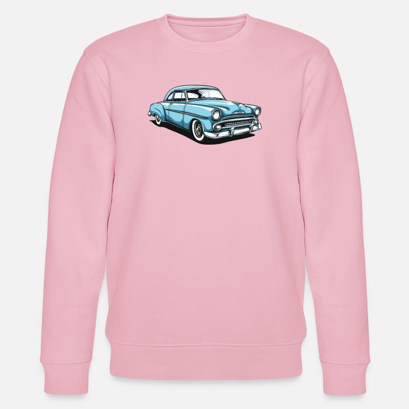 Nostalgisches Retro-Auto Design - Stanley/Stella Unisex Bio-Sweatshirt CHANGER  - Hellrosa