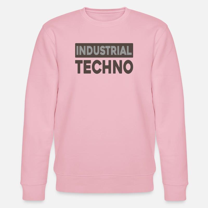 Industrielle Techno-Typografie - Stanley/Stella Unisex Bio-Sweatshirt CHANGER  - Hellrosa