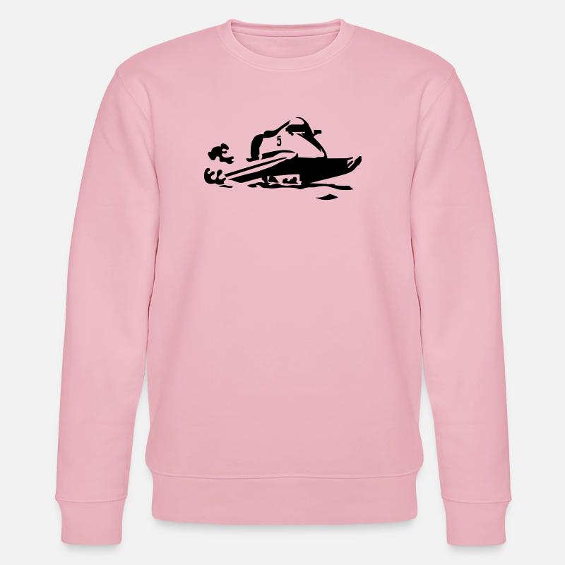 Rennboot - Stanley/Stella Unisex Bio-Sweatshirt CHANGER  - Hellrosa