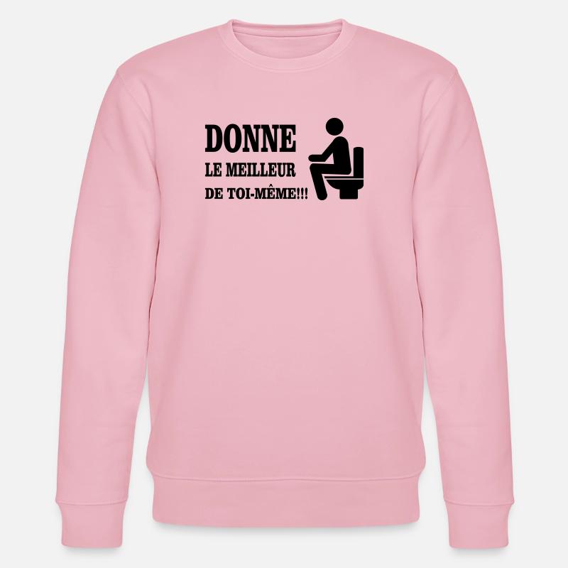 Gib dein Bestes - Stanley/Stella Unisex Bio-Sweatshirt CHANGER  - Hellrosa
