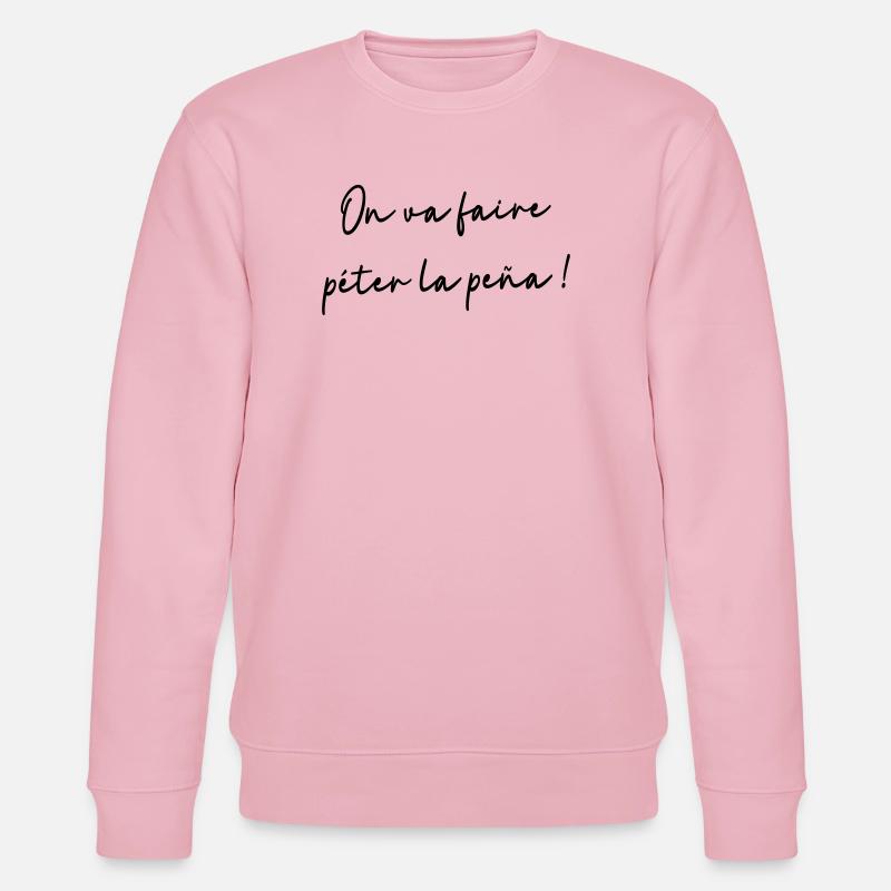 Wir werden die Peña blasen! - Stanley/Stella Unisex Bio-Sweatshirt CHANGER  - Hellrosa