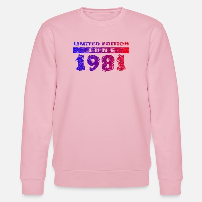 45e anniversaire Édition limitée 06/1981 - Sweat bio CHANGER Stanley/Stella Unisexe - rose pâle