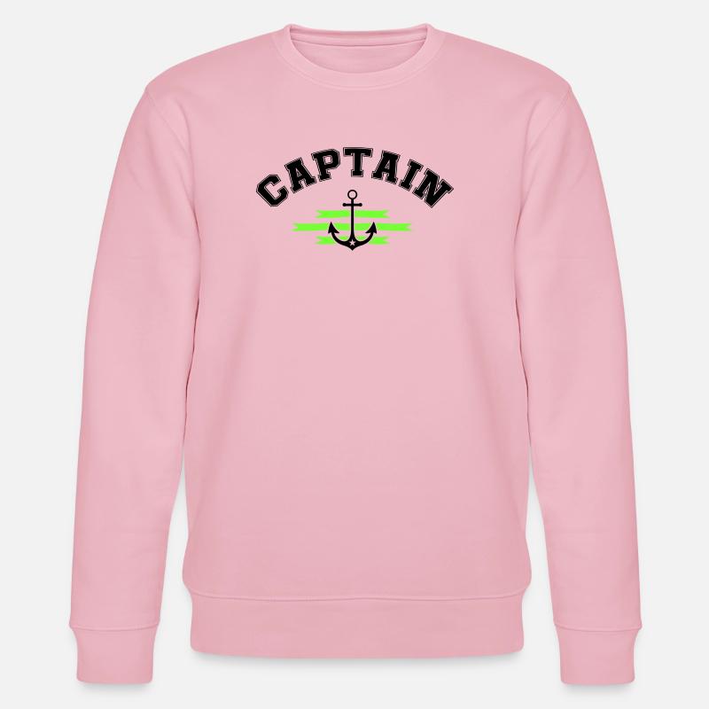 Capitaine d’ancre - Sweat bio CHANGER Stanley/Stella Unisexe - rose pâle
