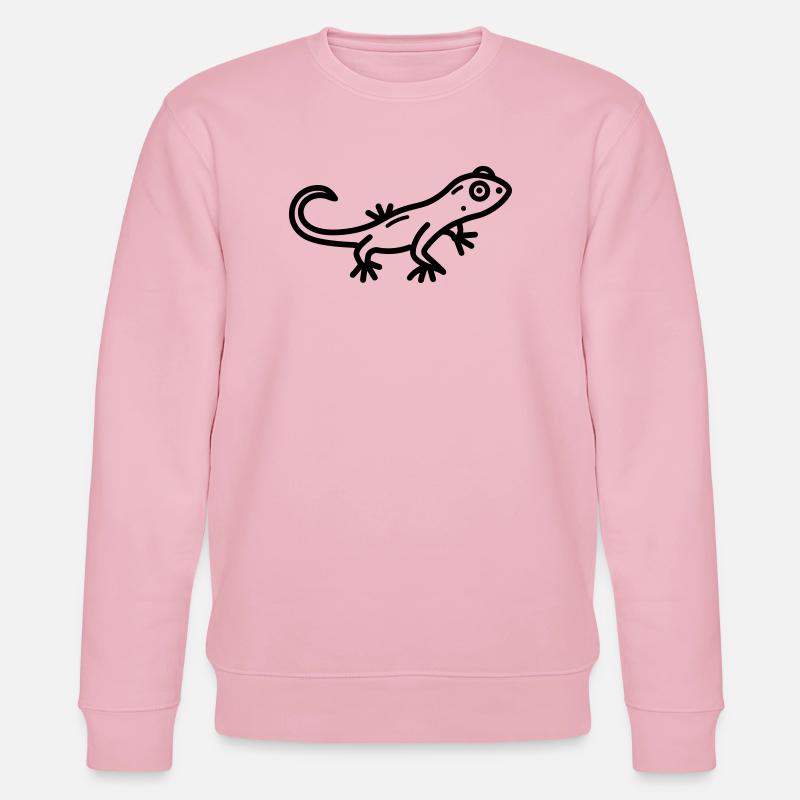 Eidechse - Stanley/Stella Unisex Bio-Sweatshirt CHANGER  - Hellrosa