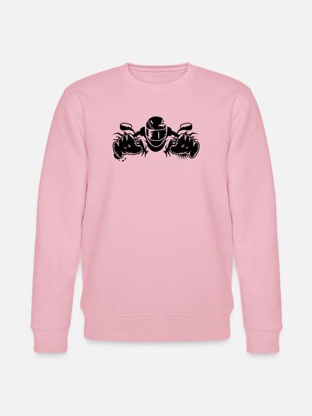 ride a motorcycle - Stanley/Stella CHANGER Unisex Organic Sweatshirt - cotton pink