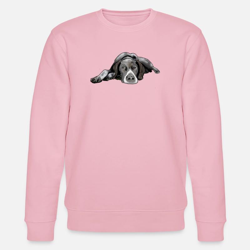 Pointer Deutsch Kurzhaar - Stanley/Stella Unisex Bio-Sweatshirt CHANGER  - Hellrosa