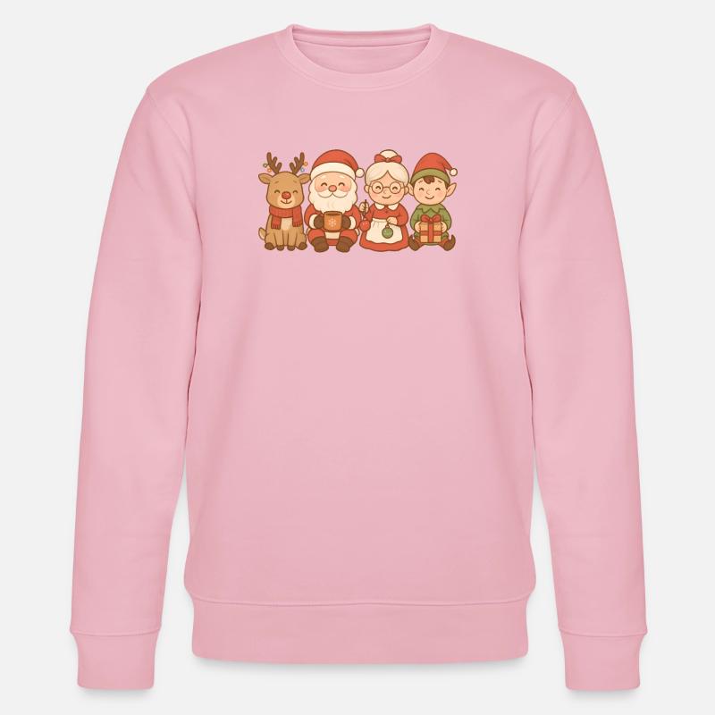 Weihnachtsmann & Weihnachtsfrau – Herrenmode, Dame - Stanley/Stella Unisex Bio-Sweatshirt CHANGER  - Hellrosa