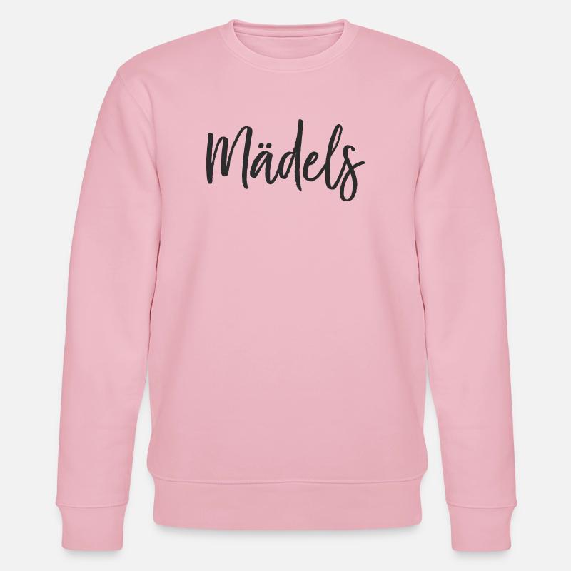 Mädels Handlettering Design - Stanley/Stella Unisex Bio-Sweatshirt CHANGER  - Hellrosa