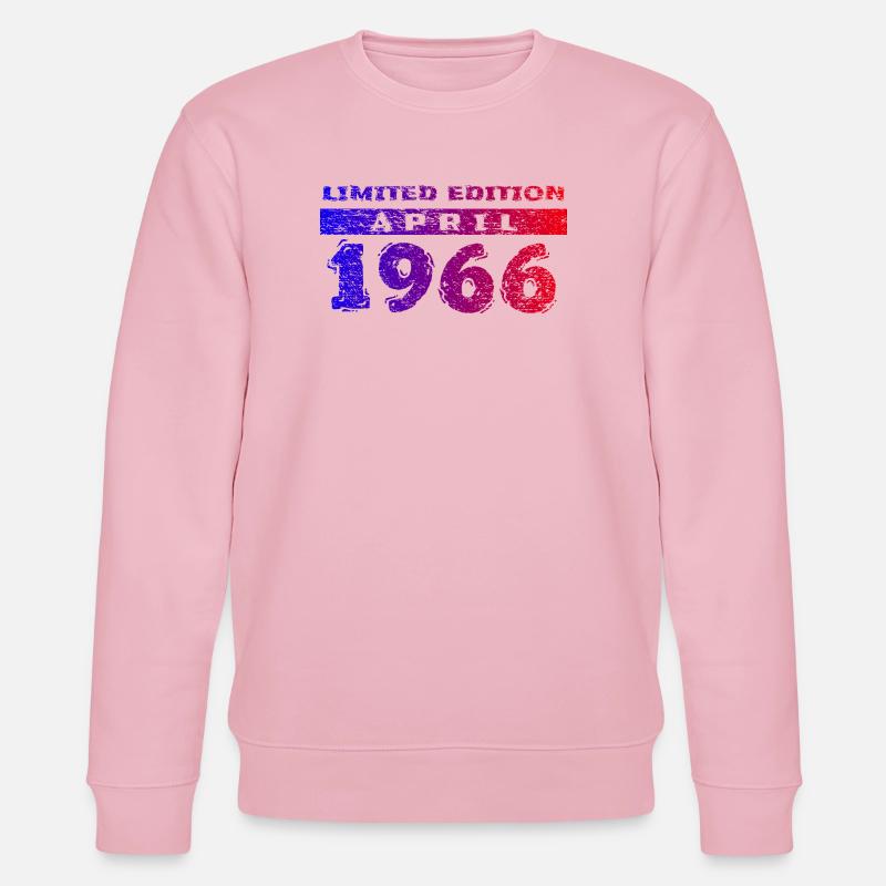 60e anniversaire Édition Limitée 04/1966 - Sweat bio CHANGER Stanley/Stella Unisexe - rose pâle