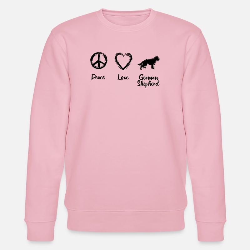 Deutscher Schäferhund Liebhaber - Stanley/Stella Unisex Bio-Sweatshirt CHANGER  - Hellrosa