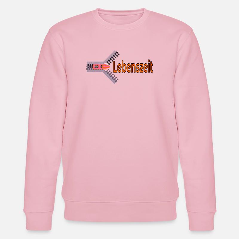 LEBENSZEIT ZEIT LEBEN - Stanley/Stella Unisex Bio-Sweatshirt CHANGER  - Hellrosa
