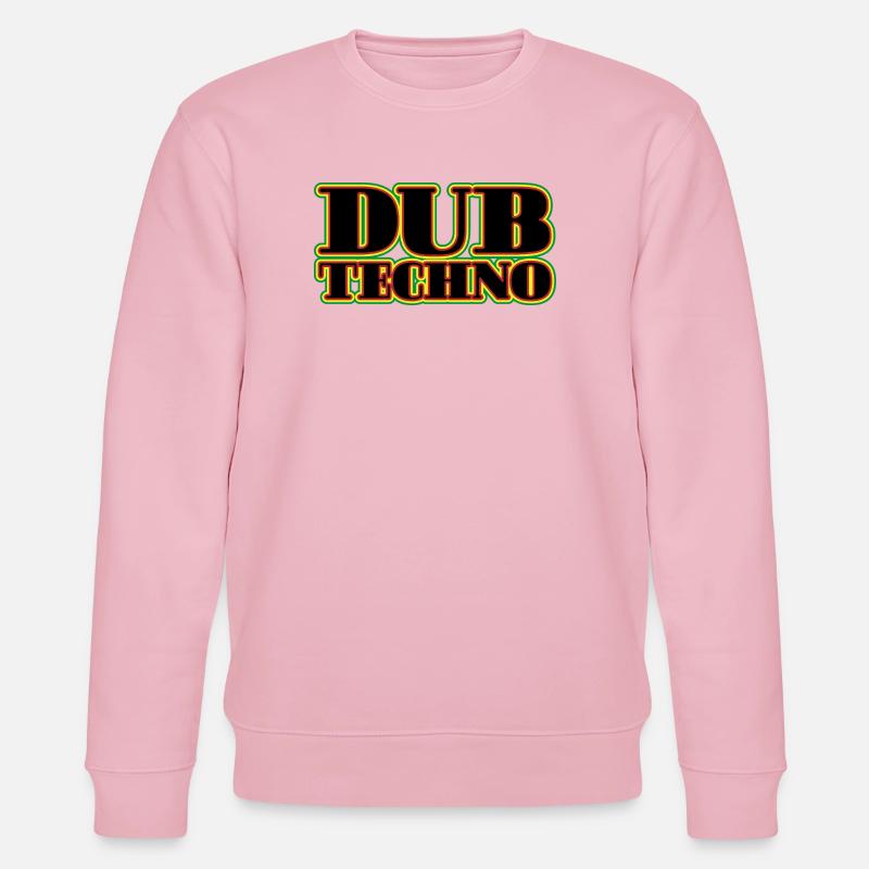 Dub Techno Neon Retro - Stanley/Stella CHANGER Unisex Organic Sweatshirt - cotton pink