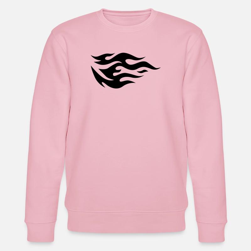Flammen eines Feuers - Stanley/Stella Unisex Bio-Sweatshirt CHANGER  - Hellrosa