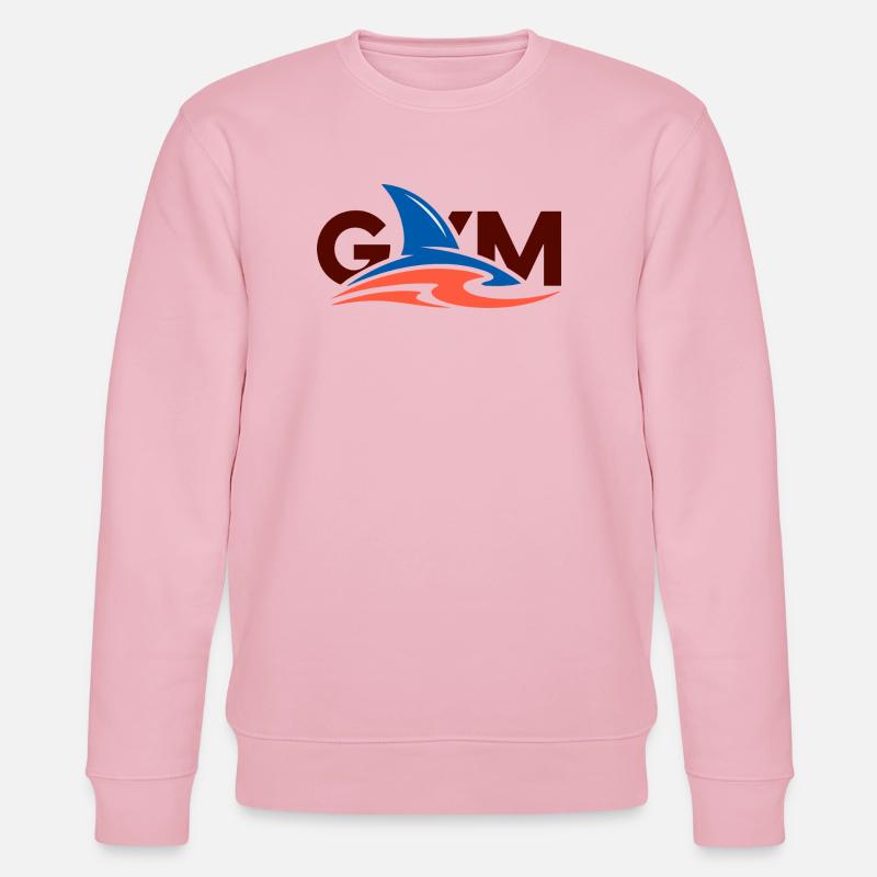 Wave Crest Gym-Logo - Stanley/Stella Unisex Bio-Sweatshirt CHANGER  - Hellrosa