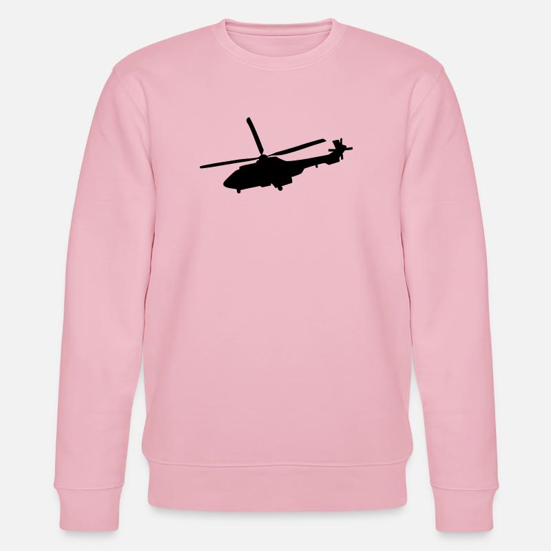 Hubschrauber - Stanley/Stella Unisex Bio-Sweatshirt CHANGER  - Hellrosa