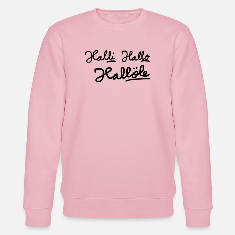 Halli Hallo Hallöle - Stanley/Stella Unisex Bio-Sweatshirt CHANGER  - Hellrosa