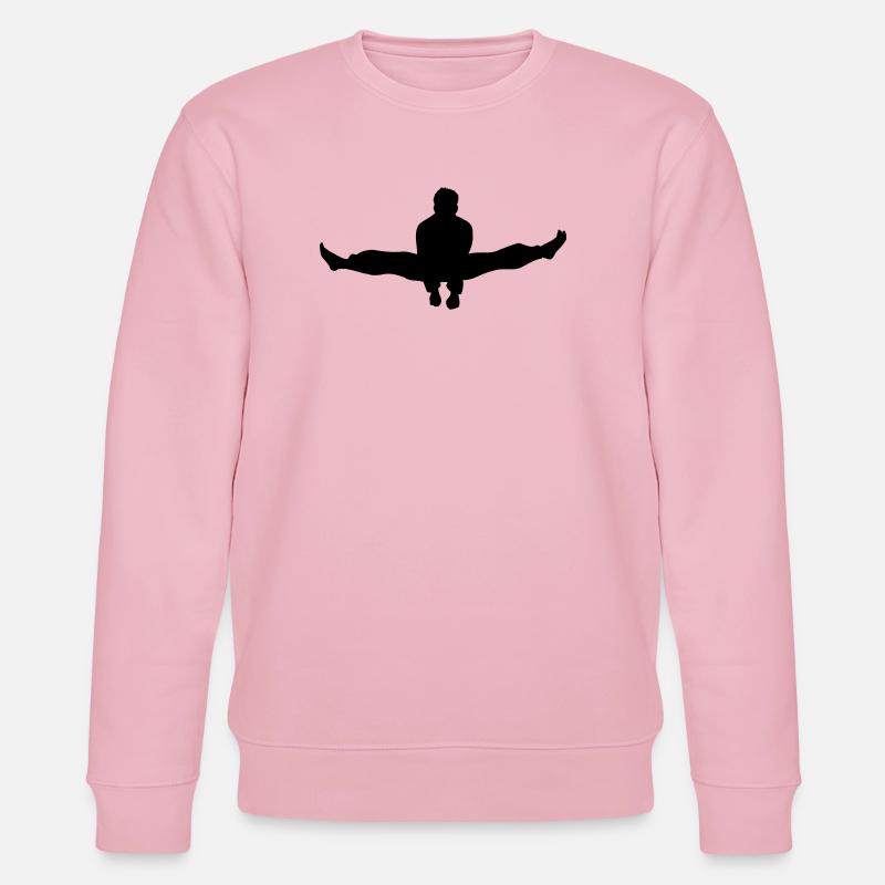Karate oder Taekwondo Double Kick Schatten - Stanley/Stella Unisex Bio-Sweatshirt CHANGER  - Hellrosa