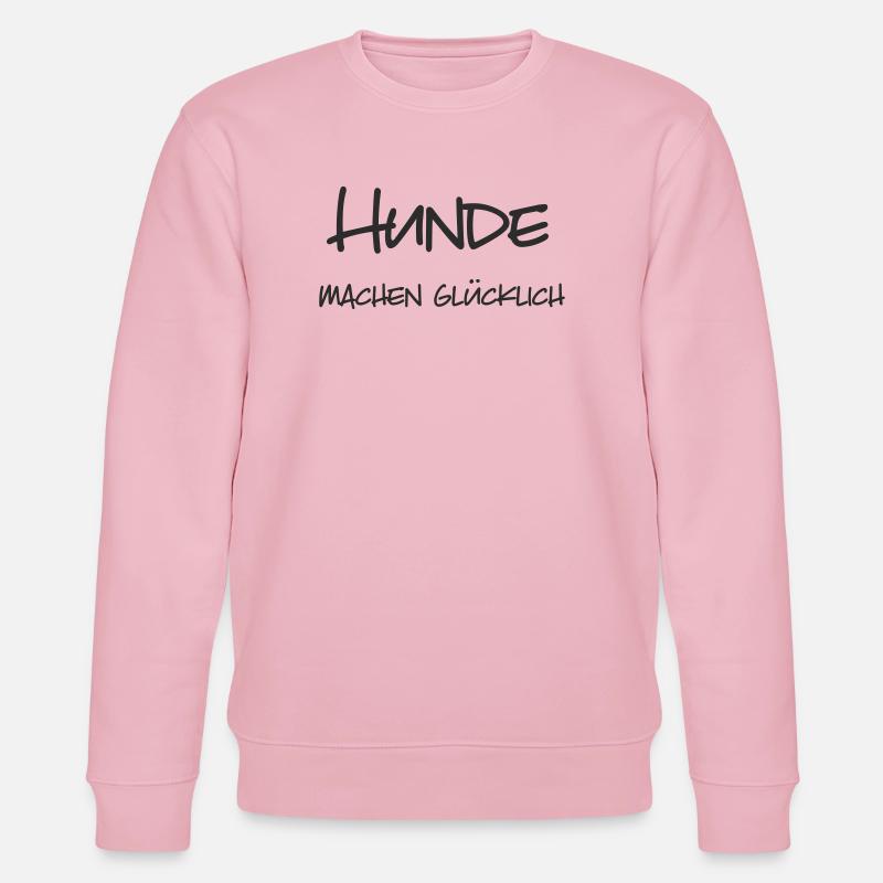 Hunde machen glücklich - Stanley/Stella Unisex Bio-Sweatshirt CHANGER  - Hellrosa