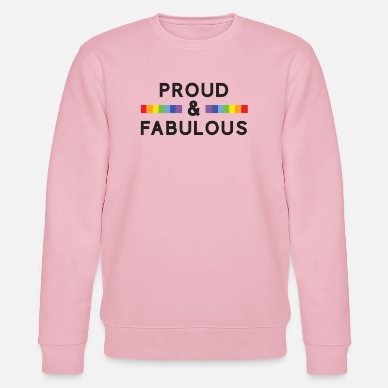 Pride Month - Stolz und fabelhaft - Stanley/Stella Unisex Bio-Sweatshirt CHANGER - Hellrosa