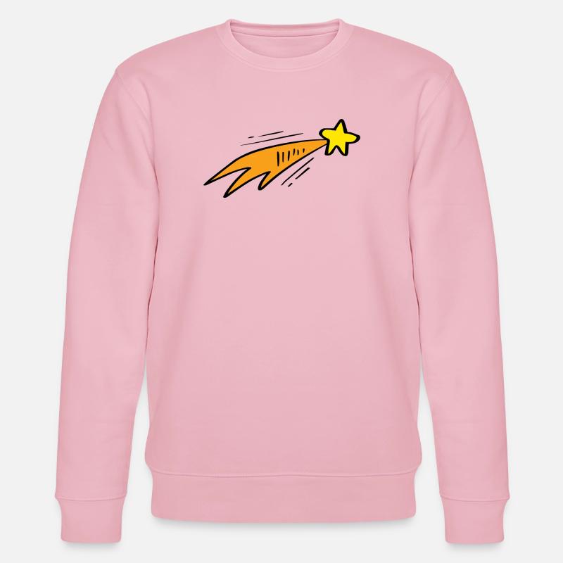 Fusée néon Star Trail - Sweat bio CHANGER Stanley/Stella Unisexe - rose pâle
