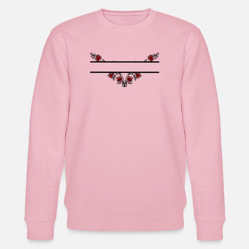 Blume dekoratives Banner - Stanley/Stella Unisex Bio-Sweatshirt CHANGER  - Hellrosa