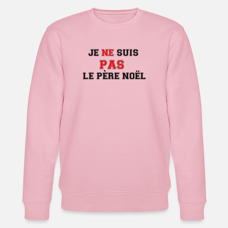 Ich bin nicht der Weihnachtsmann - Stanley/Stella Unisex Bio-Sweatshirt CHANGER  - Hellrosa