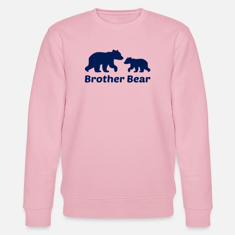 Bruder Bär Geschenk - Stanley/Stella Unisex Bio-Sweatshirt CHANGER  - Hellrosa