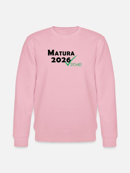 Matura 2026 Done - Stanley/Stella CHANGER Unisex Organic Sweatshirt - cotton pink