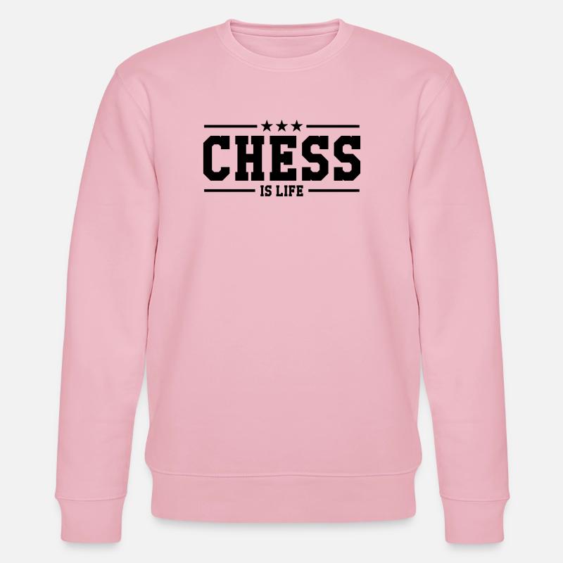 Chess is life - Stanley/Stella Unisex Bio-Sweatshirt CHANGER  - Hellrosa