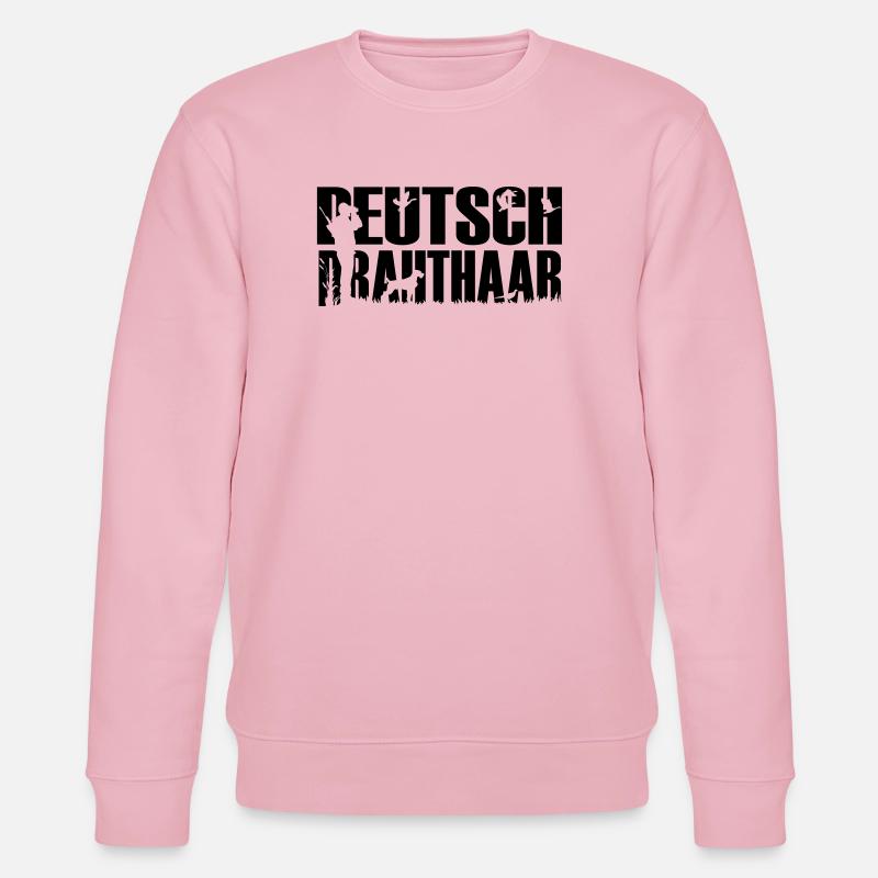 Jagdhund Deutsch Drahthaar - Stanley/Stella Unisex Bio-Sweatshirt CHANGER  - Hellrosa