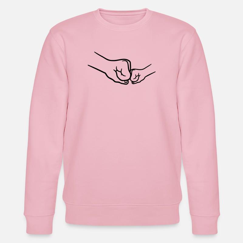 Kind 2 Fäuste - Stanley/Stella Unisex Bio-Sweatshirt CHANGER  - Hellrosa