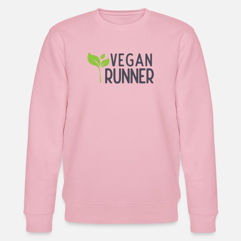 Veganer Läufer - Stanley/Stella Unisex Bio-Sweatshirt CHANGER  - Hellrosa