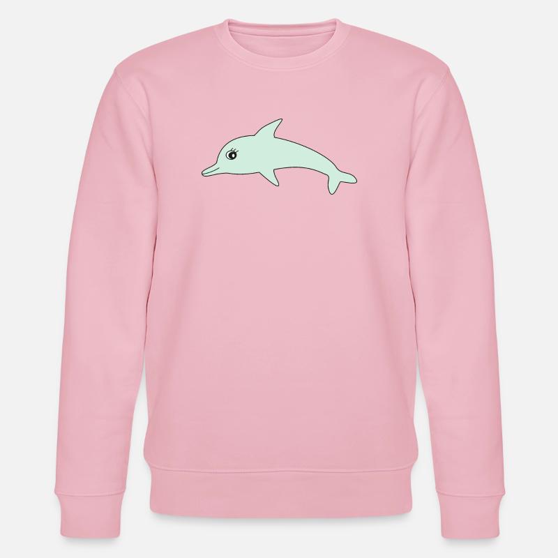 Dauphins dauphins - Sweat bio CHANGER Stanley/Stella Unisexe - rose pâle