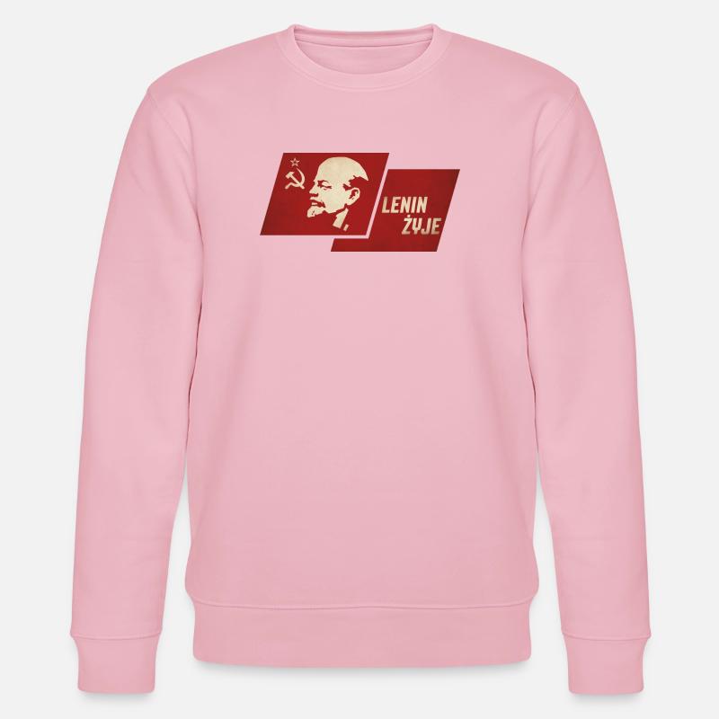 Lenin lebt - Stanley/Stella Unisex Bio-Sweatshirt CHANGER  - Hellrosa