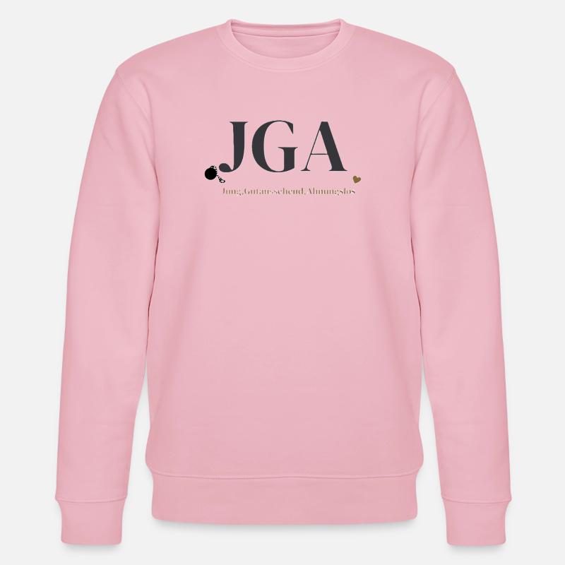 Junggesellenabschied Herzdesign - Stanley/Stella Unisex Bio-Sweatshirt CHANGER  - Hellrosa