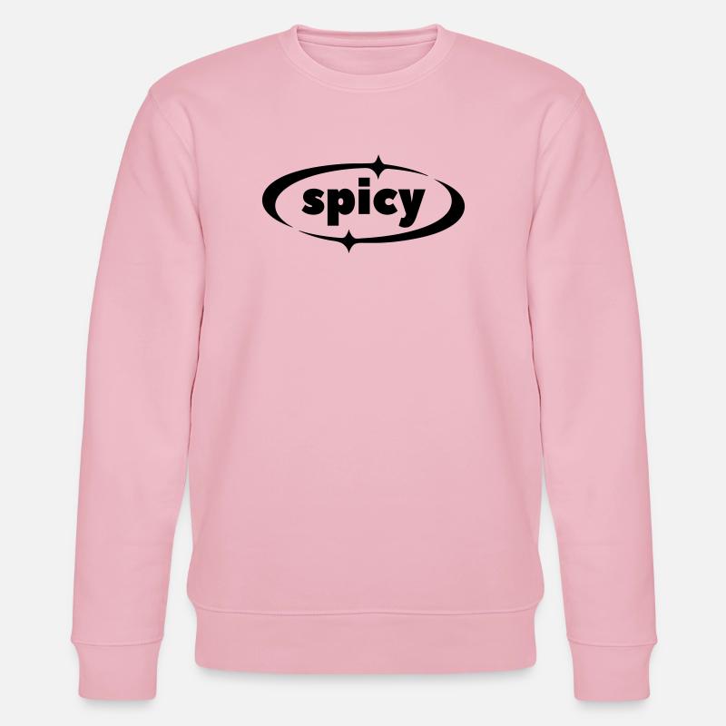 Spicy Statement – Y2K Textlogo mit Sternakzenten - Stanley/Stella Unisex Bio-Sweatshirt CHANGER - Hellrosa