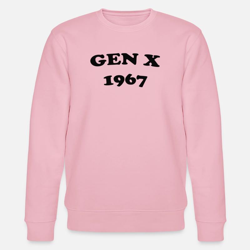 Gen X 1967 Retro Logo - Stanley/Stella Unisex Bio-Sweatshirt CHANGER  - Hellrosa