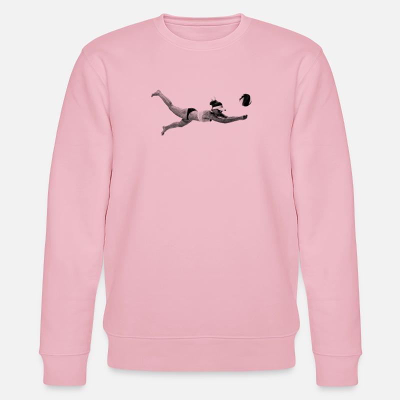 Beachvolleyball - Stanley/Stella Unisex Bio-Sweatshirt CHANGER  - Hellrosa