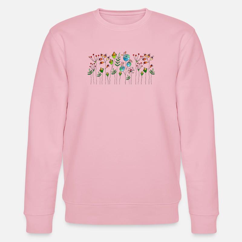 Blumen - Stanley/Stella Unisex Bio-Sweatshirt CHANGER  - Hellrosa